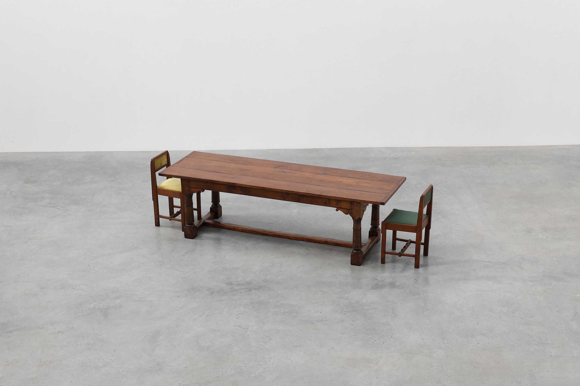 Large French Oak Refectory Dining Table, Renaissance Revival, circa 1880thumbnail